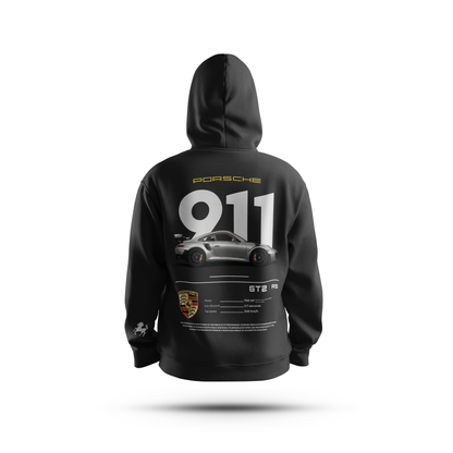 PORSCHE BLACK UNISEX HOODIE