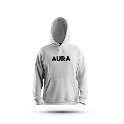 AURA CLASSIC WHITE UNISEX HOODIE