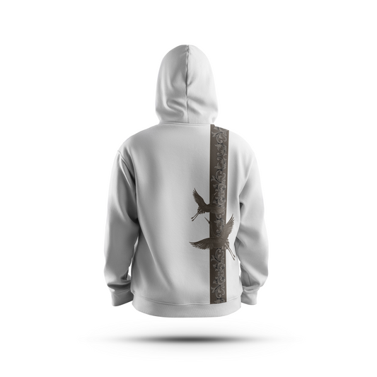 VULTURE WHITE UNISEX HOODIE