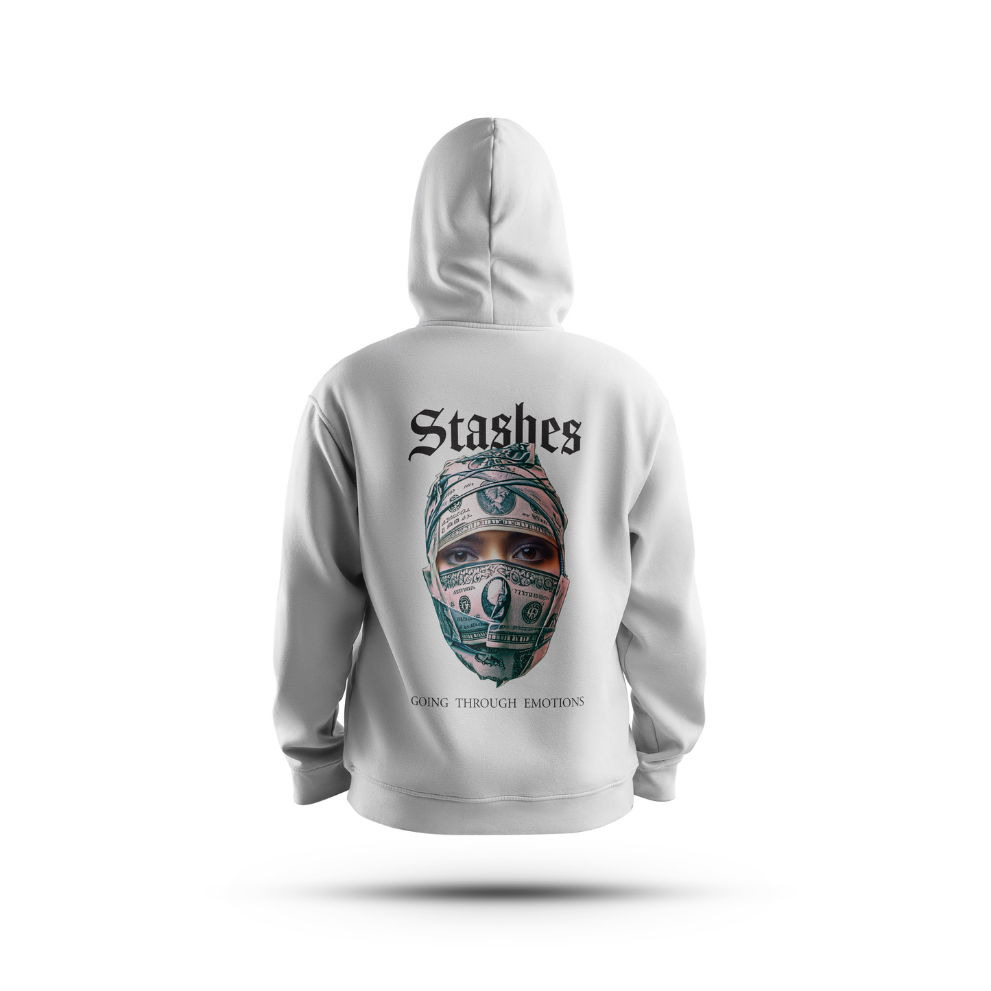 STASHES WHITE UNISEX HOODIE